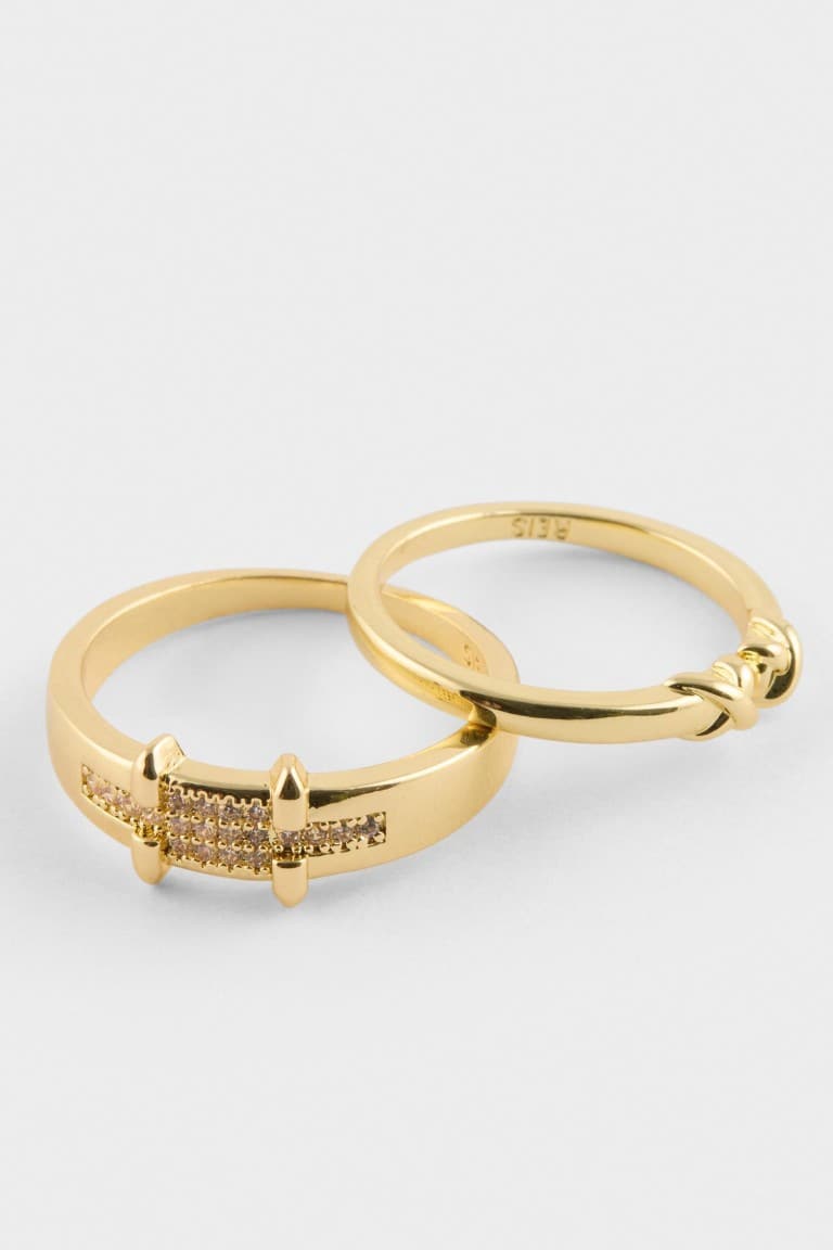 Reis X DeFacto 2-Pack Gold Ring