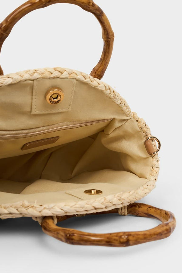Women Knitted Floral Motif Shoulder Bag