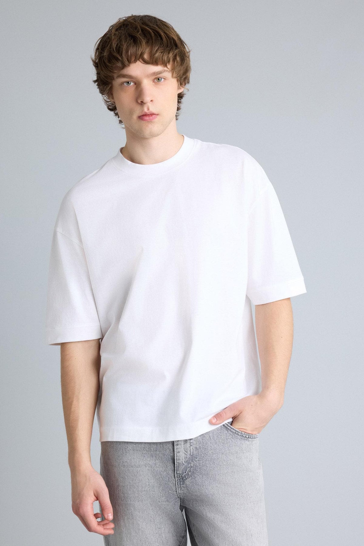 100% Cotton Loose Fit Basic T-Shirt