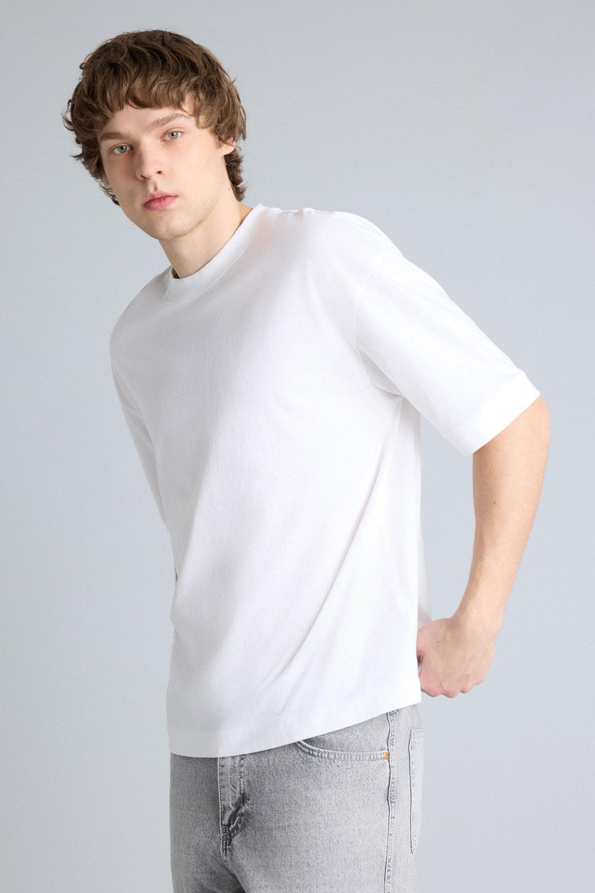 100% Cotton Loose Fit Basic T-Shirt