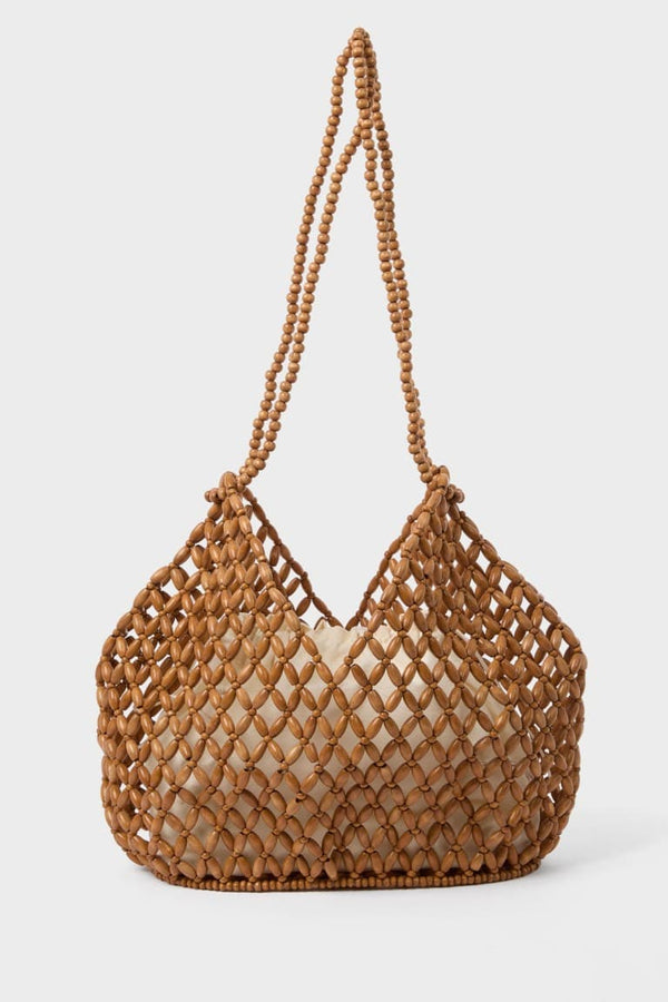 Manuka x Defacto Women Wooden Beaded Shoulder Bag