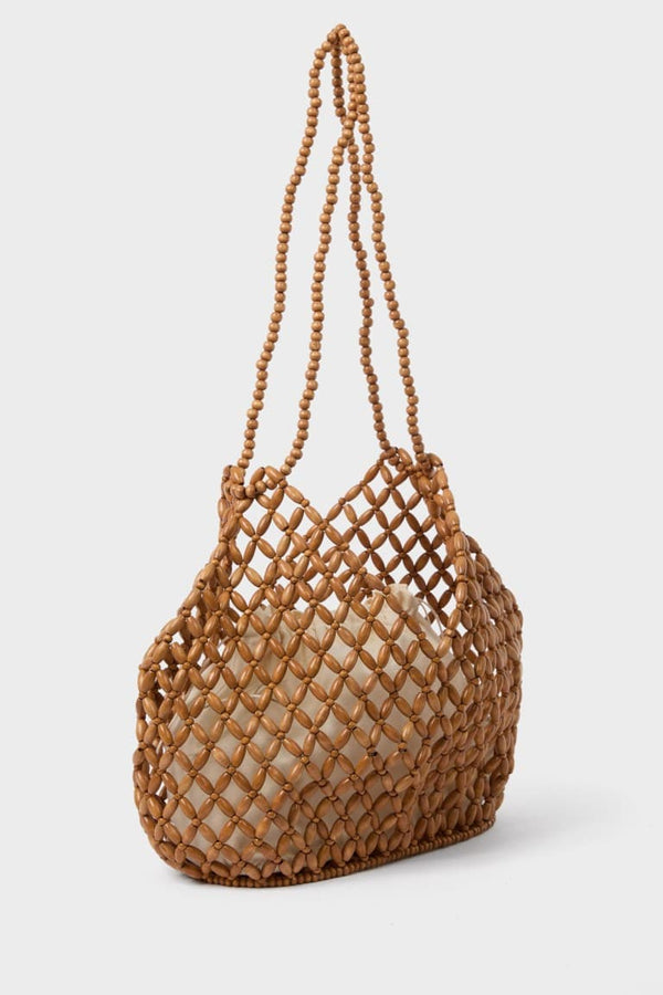 Manuka x Defacto Women Wooden Beaded Shoulder Bag