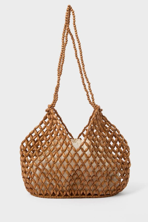 Manuka x Defacto Women Wooden Beaded Shoulder Bag