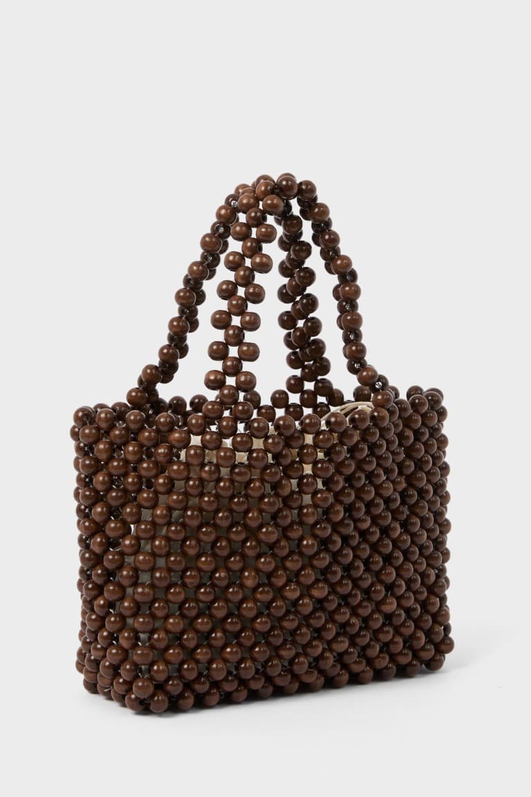 Manuka x Defacto Women Wooden Beaded Handbag