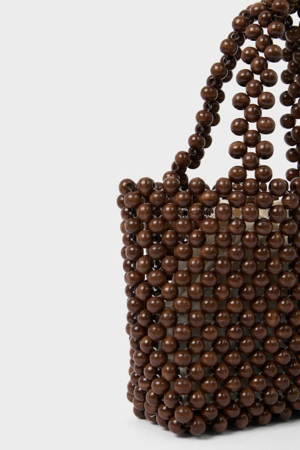 Manuka x Defacto Women Wooden Beaded Handbag