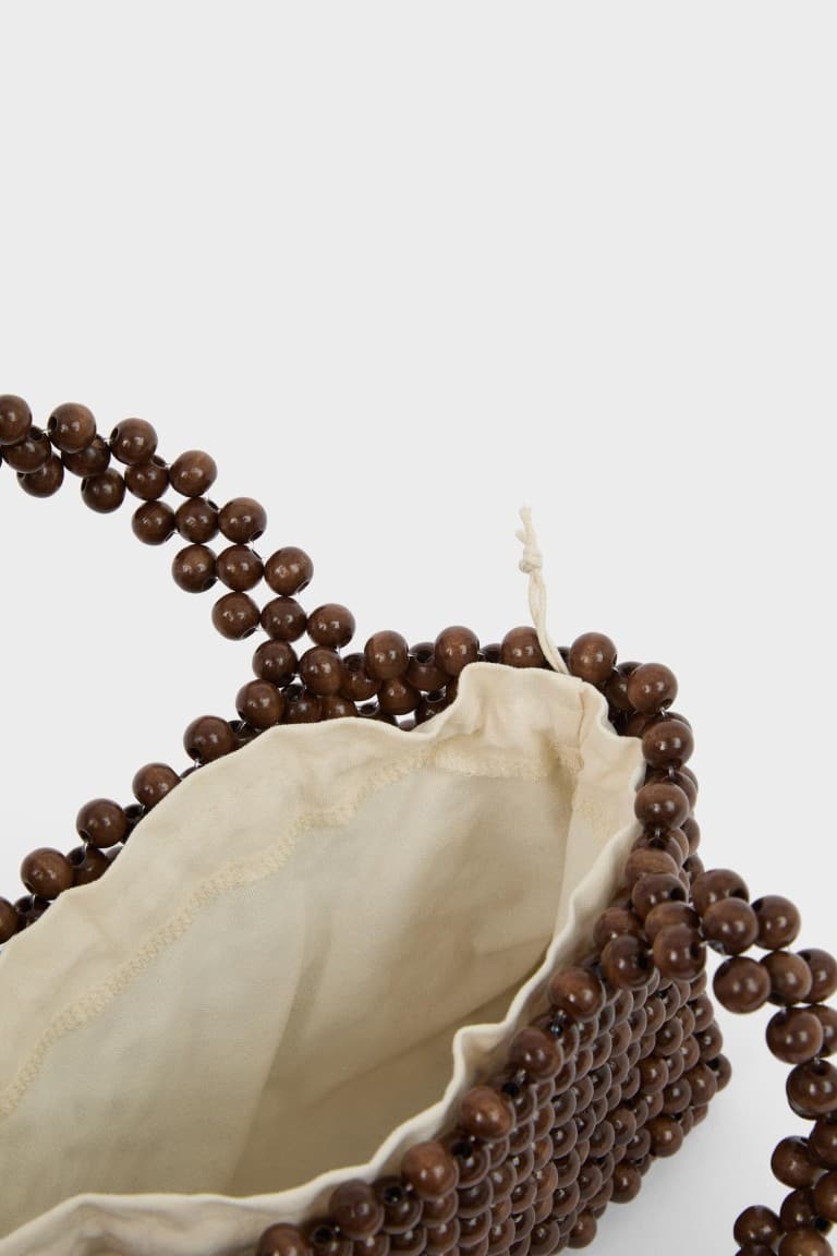 Manuka x Defacto Women Wooden Beaded Handbag