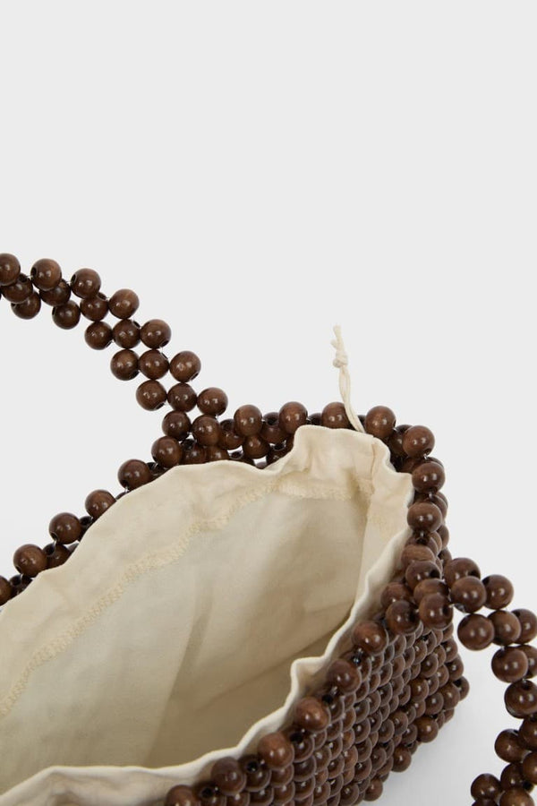Manuka x Defacto Women Wooden Beaded Handbag