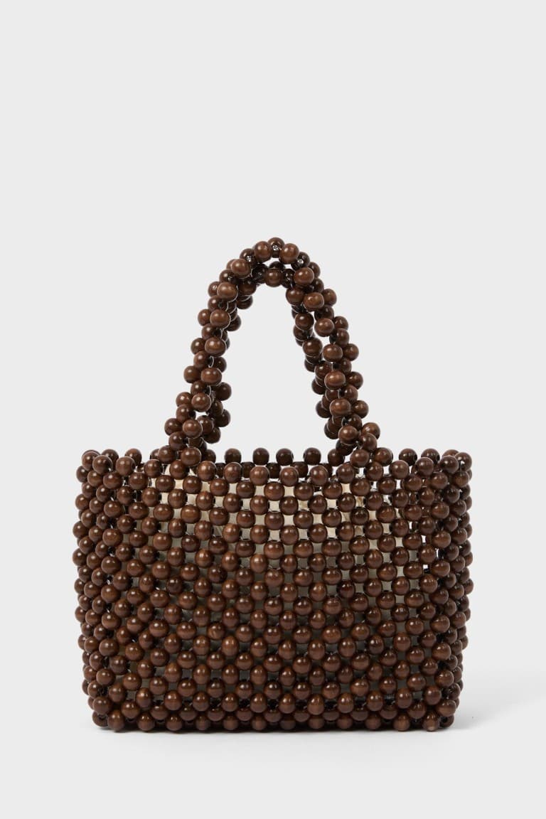Manuka x Defacto Women Wooden Beaded Handbag