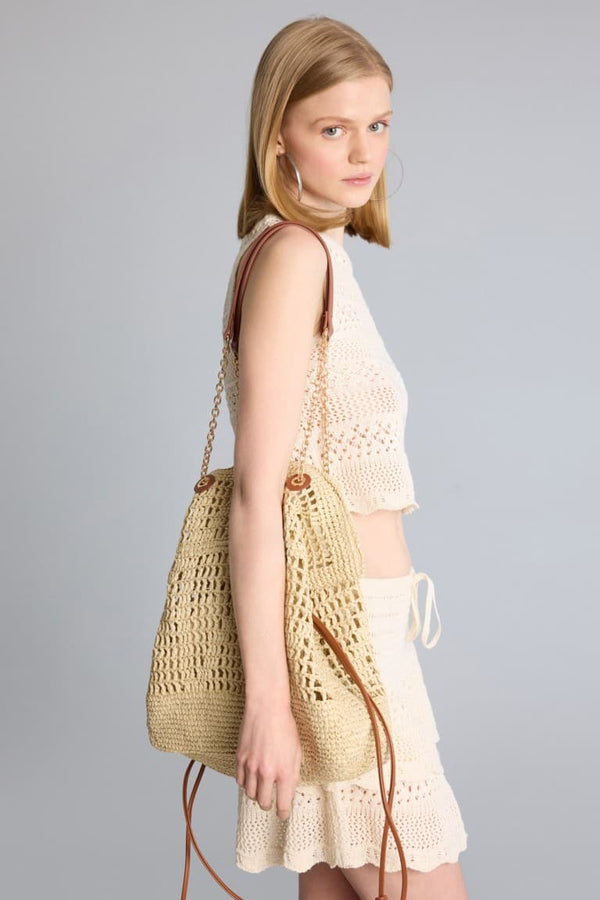 Women Crochet Shoulder Bag
