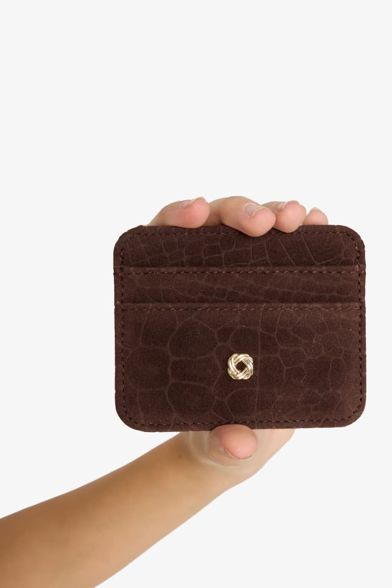 Women Suede Card Holder