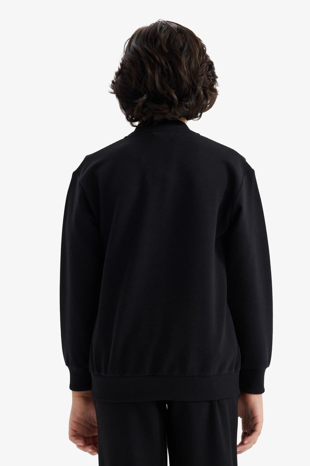 College Collar Bomber Cardigan Boy