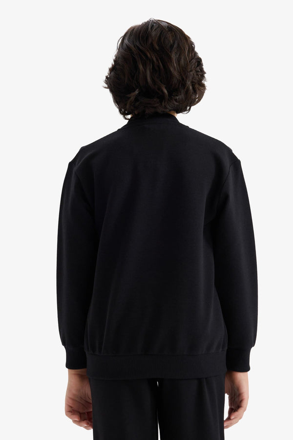 College Collar Bomber Cardigan Boy