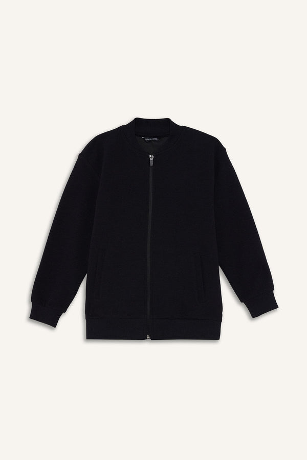 College Collar Bomber Cardigan Boy