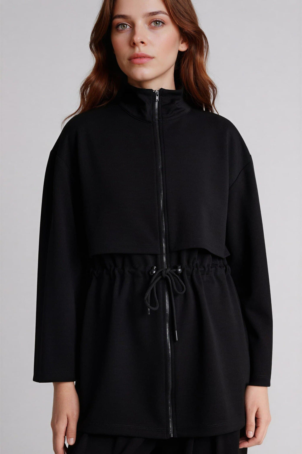 Regular Fitt High Collar Cardigan