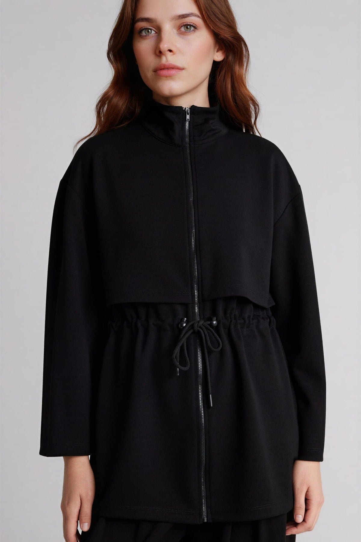 Regular Fitt High Collar Cardigan