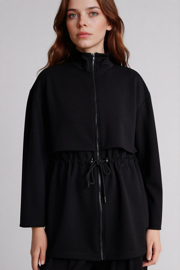 Regular Fitt High Collar Cardigan