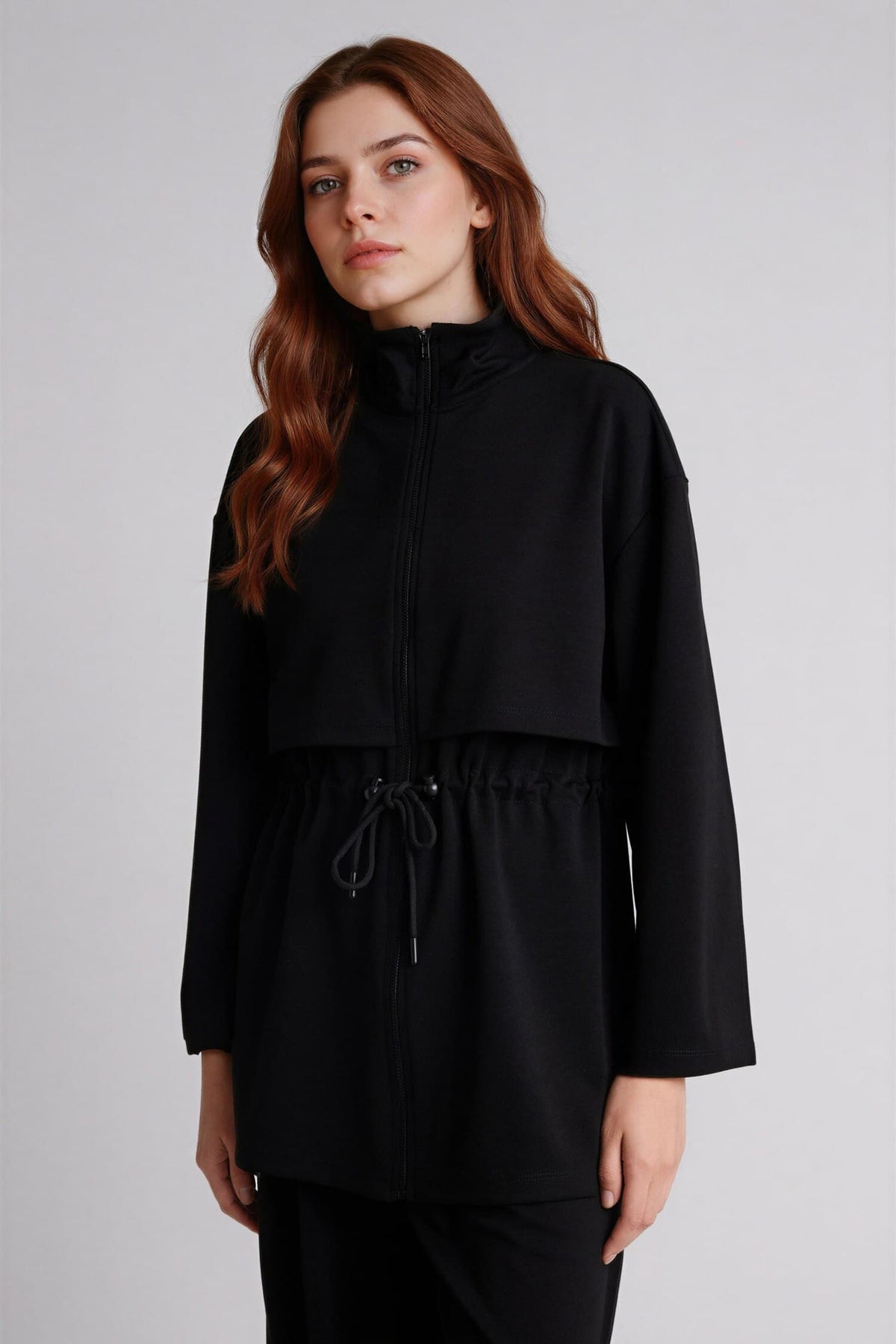 Regular Fitt High Collar Cardigan