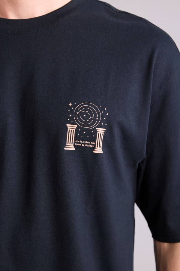 100% Cotton Boxy Fit Printed T-Shirt