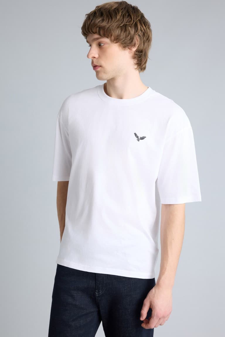 100% Cotton Boxy Fit Printed T-Shirt