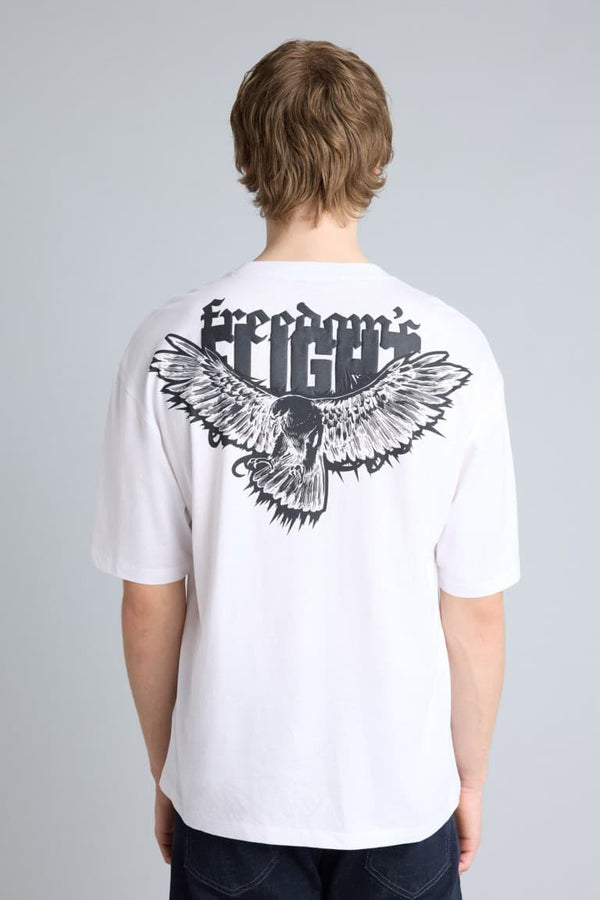 100% Cotton Boxy Fit Printed T-Shirt