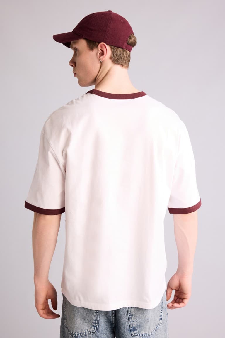 100% Cotton Boxy Fit Printed T-Shirt