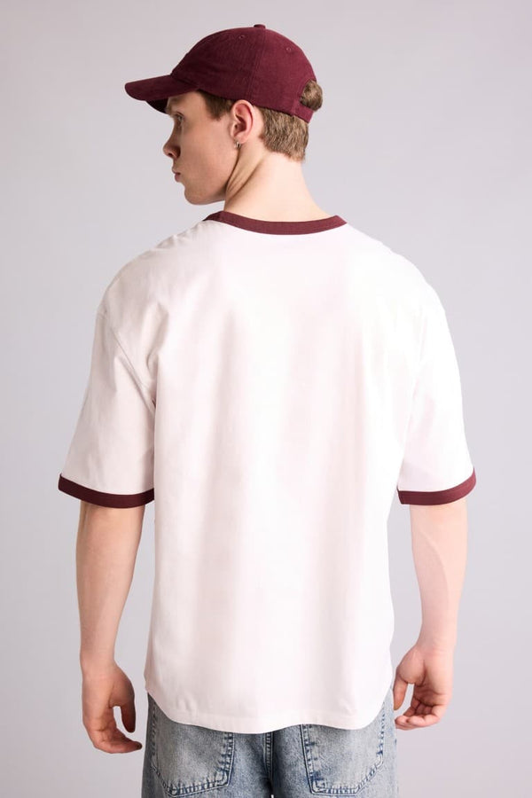 100% Cotton Boxy Fit Printed T-Shirt