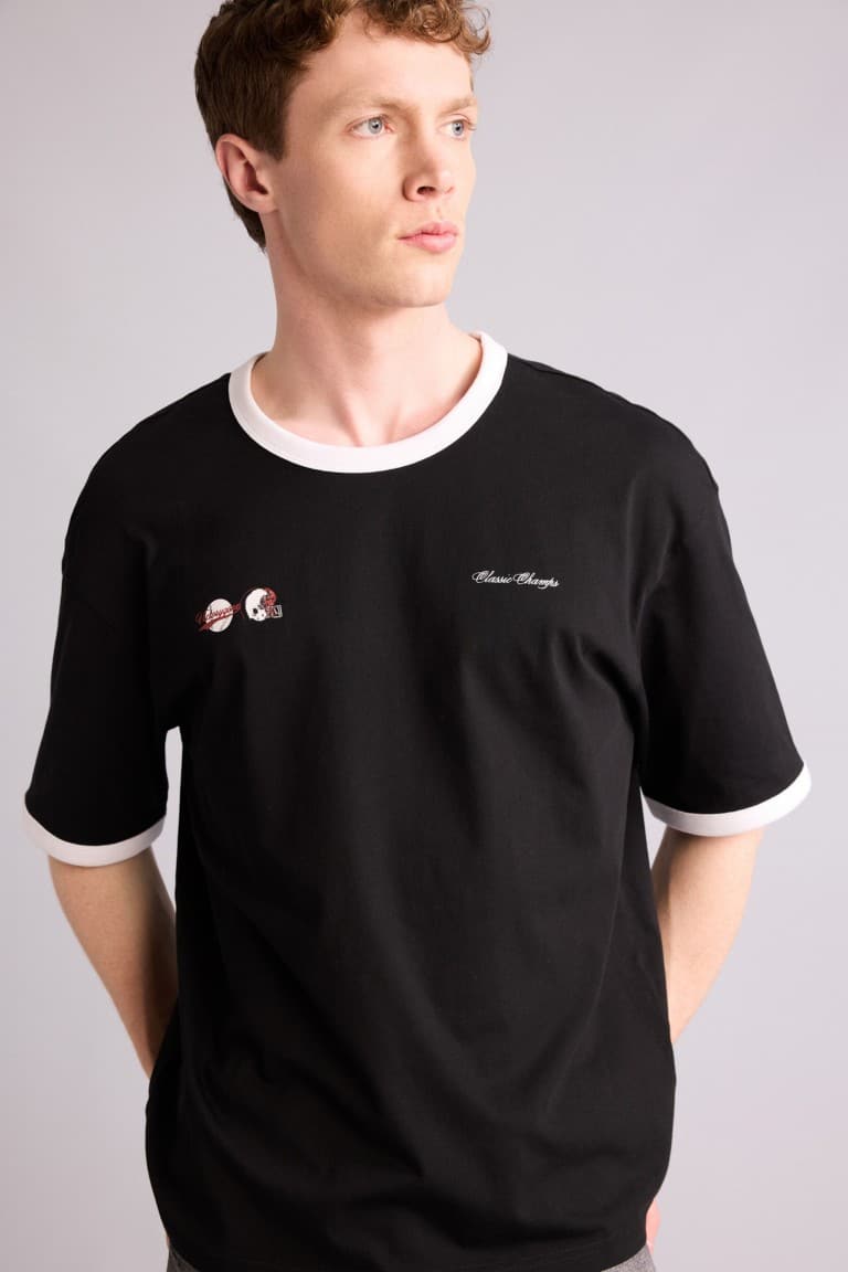 100% Cotton Boxy Fit Printed T-Shirt