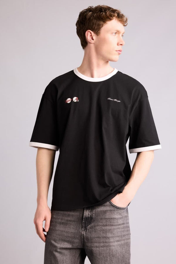 100% Cotton Boxy Fit Printed T-Shirt