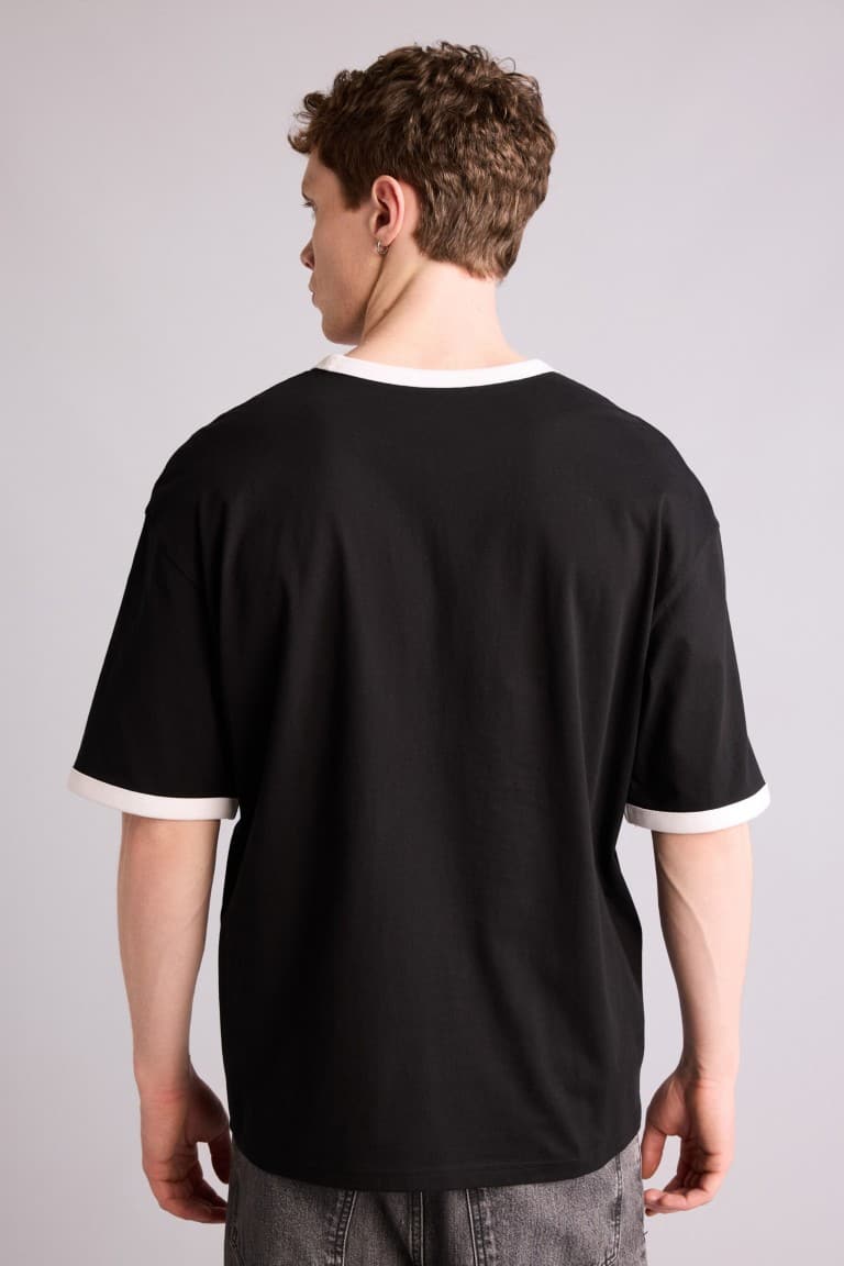 100% Cotton Boxy Fit Printed T-Shirt