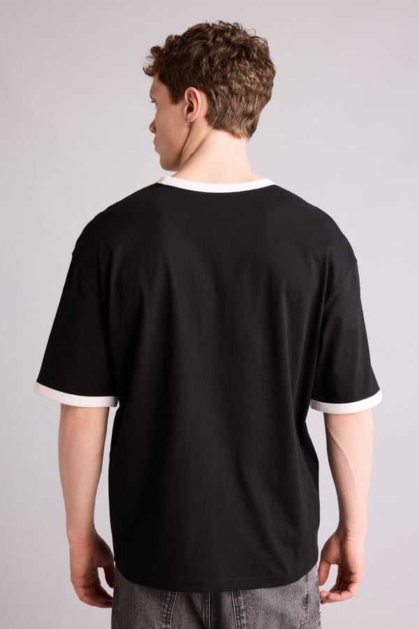 100% Cotton Boxy Fit Printed T-Shirt
