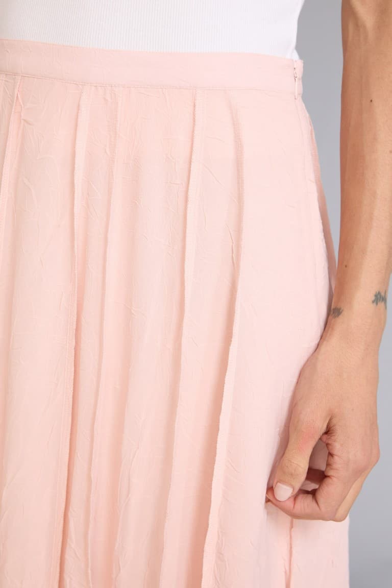 A-Line Normal Waist Chiffon Skirt