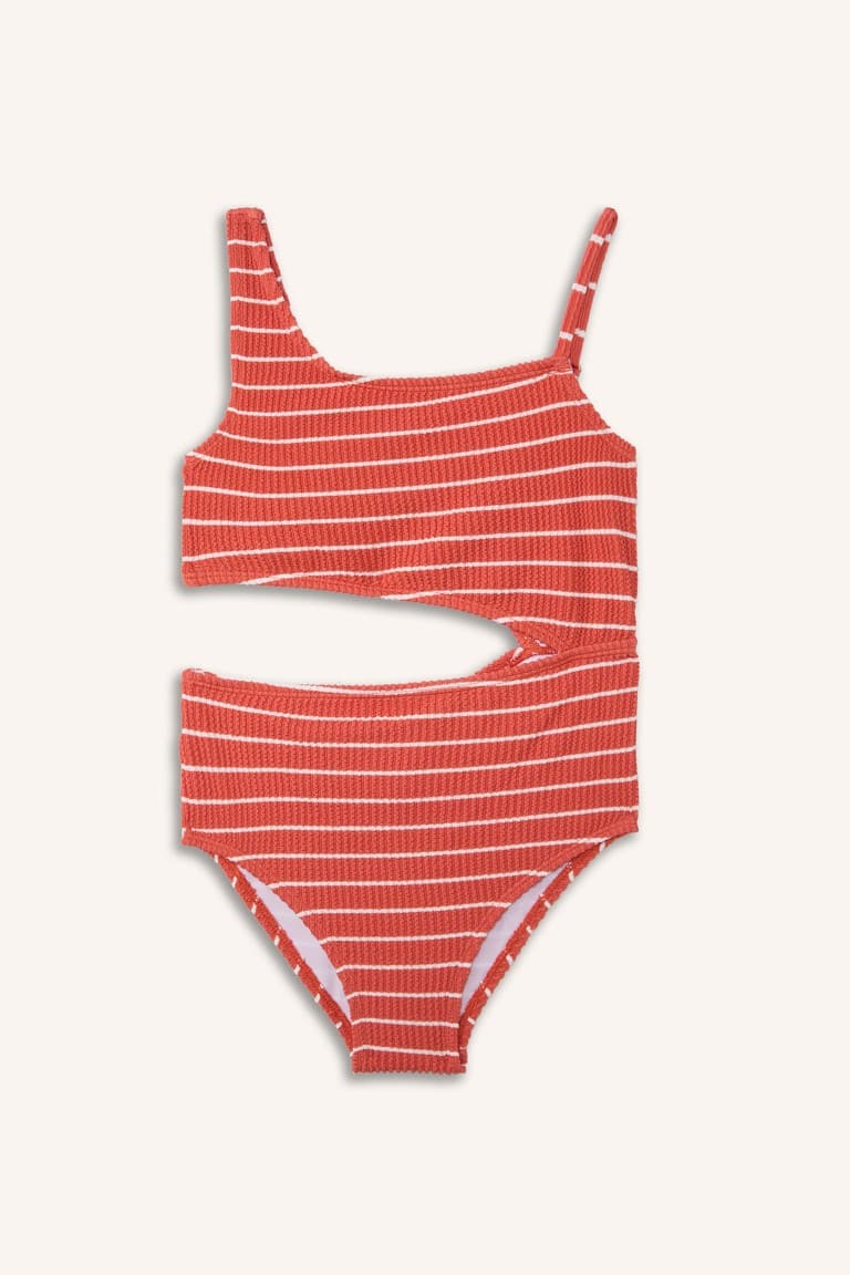 Striped Swimsuit Girl Main image