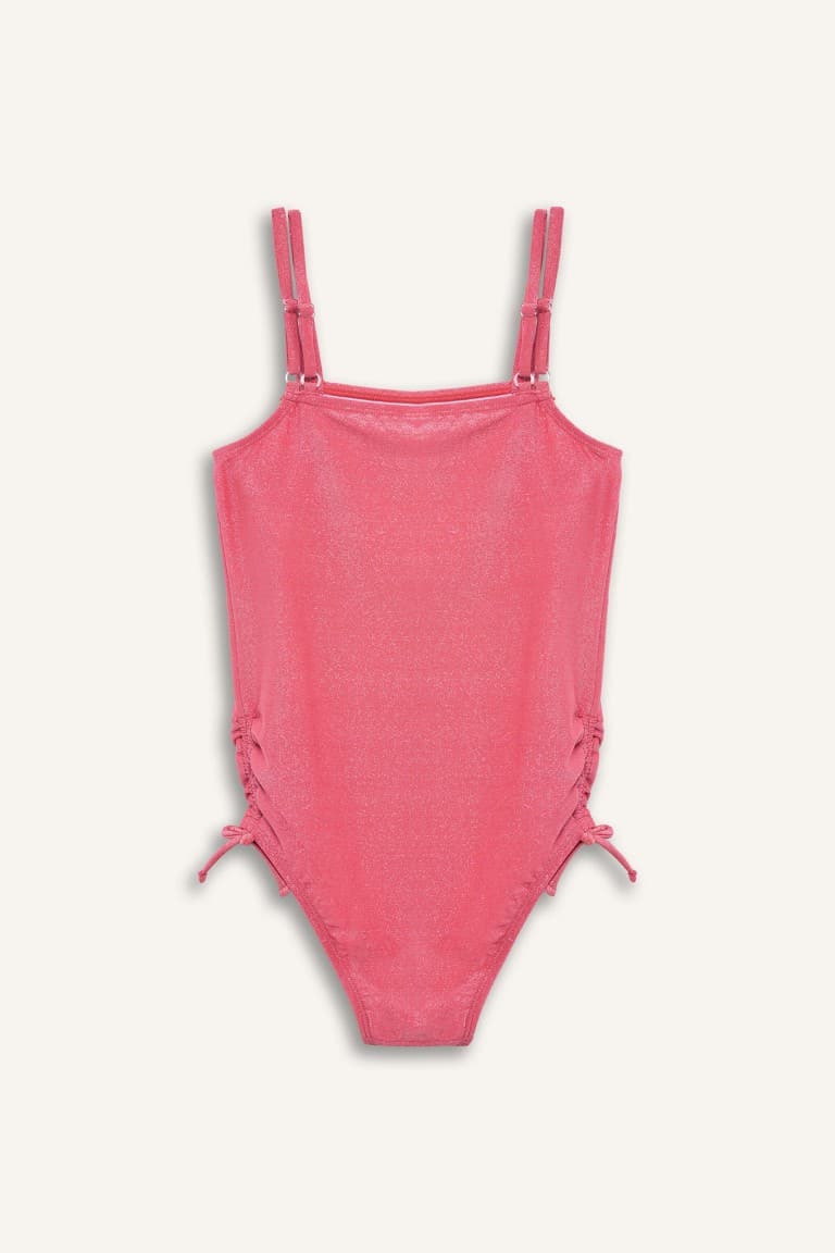 Glittery Fabric Swimsuit Girls Secondary image