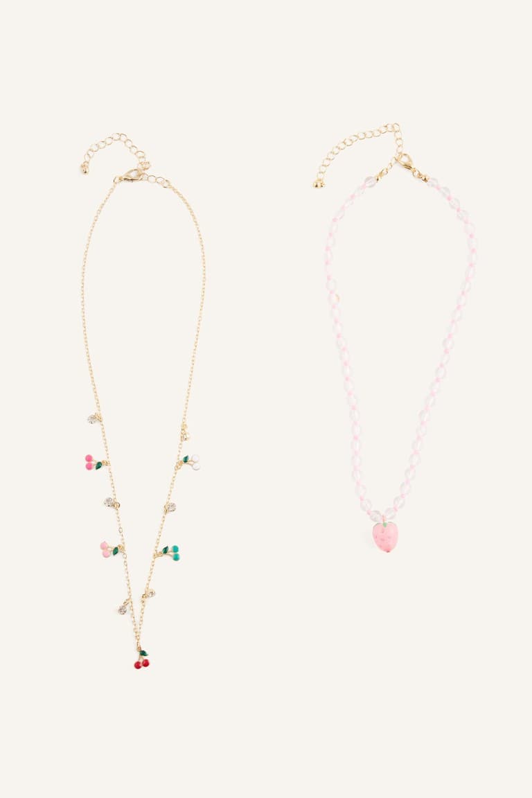 Women 2-Piece Fruit Patterned Necklace Main image