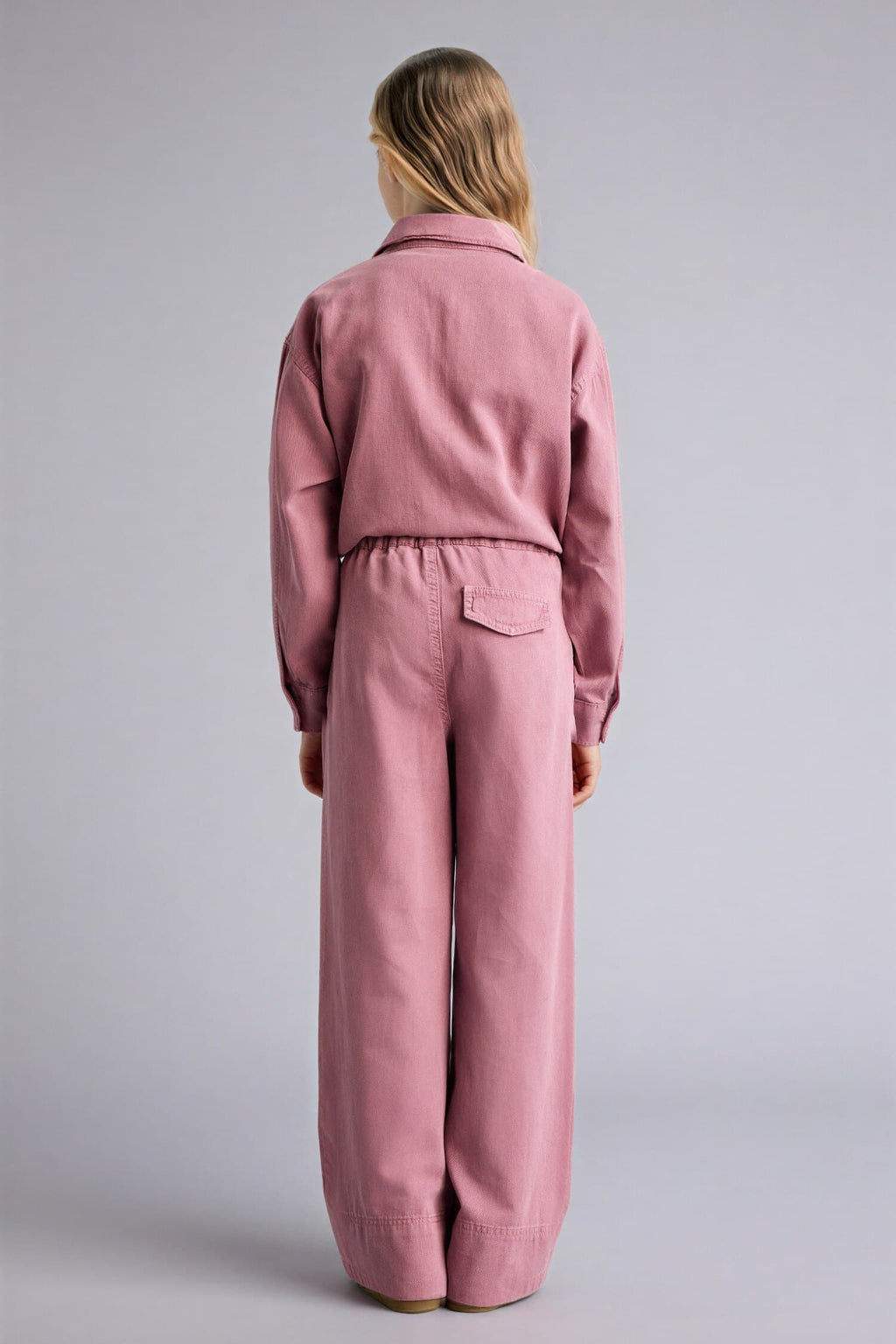 Wide Leg Fluid Fabric Trousers Girl