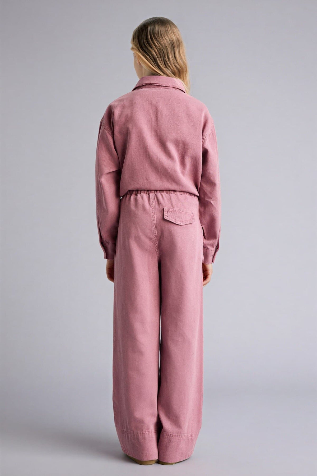 Wide Leg Fluid Fabric Trousers Girl