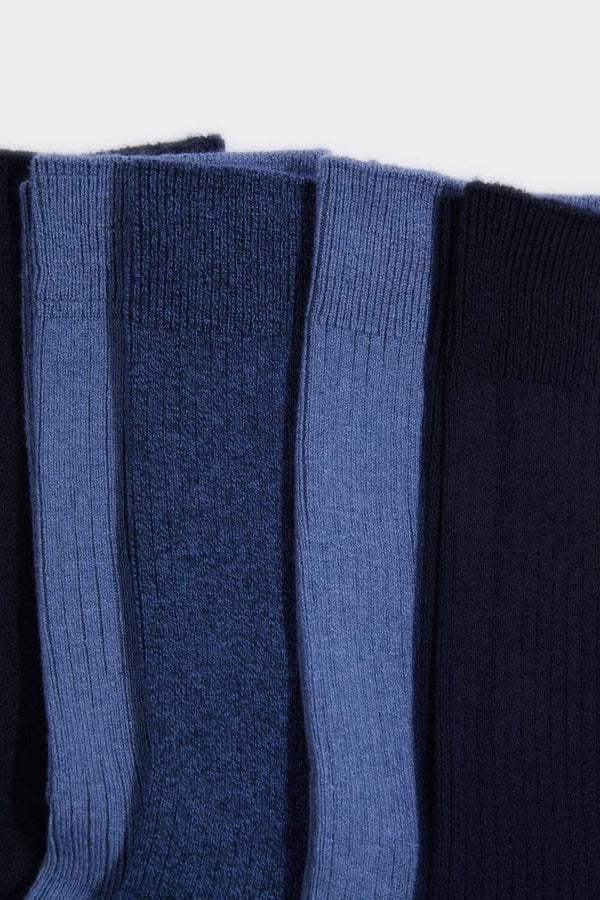 Men 5-Pack Cotton Long Socks