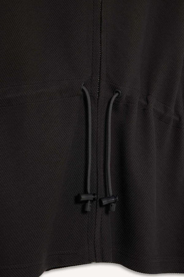 Standard Fit Stand-Up Collar Zippered Modal Cardigan
