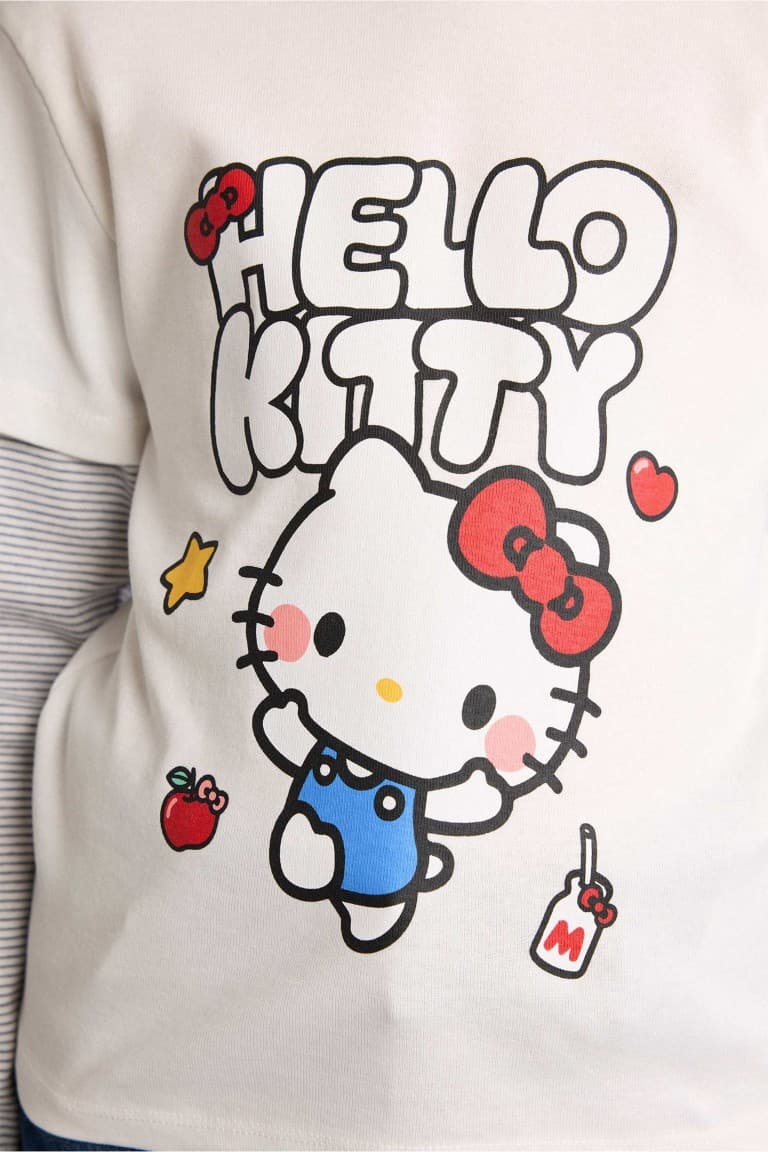 Hello Kitty Crew Neck Long Sleeve T-Shirt Girl