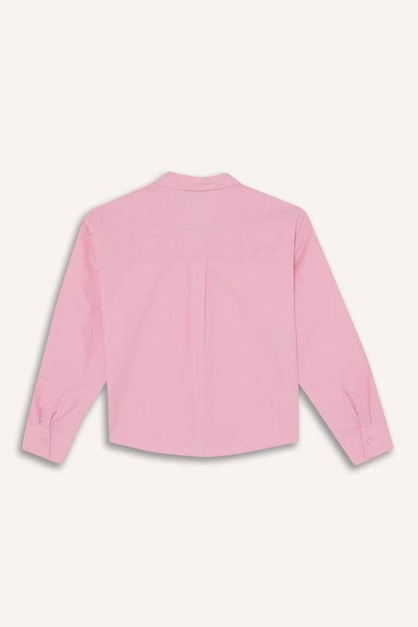 Stone Poplin Shirt Girl