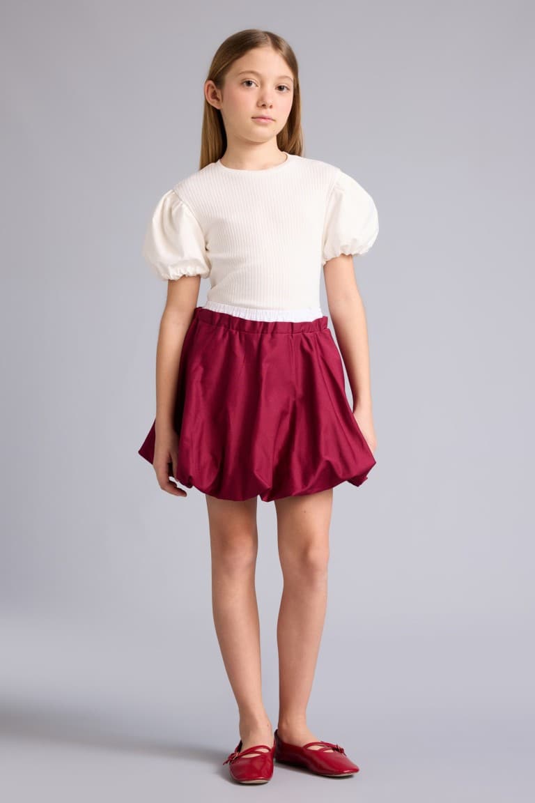 100% Cotton Balloon Skirt Girls Secondary image