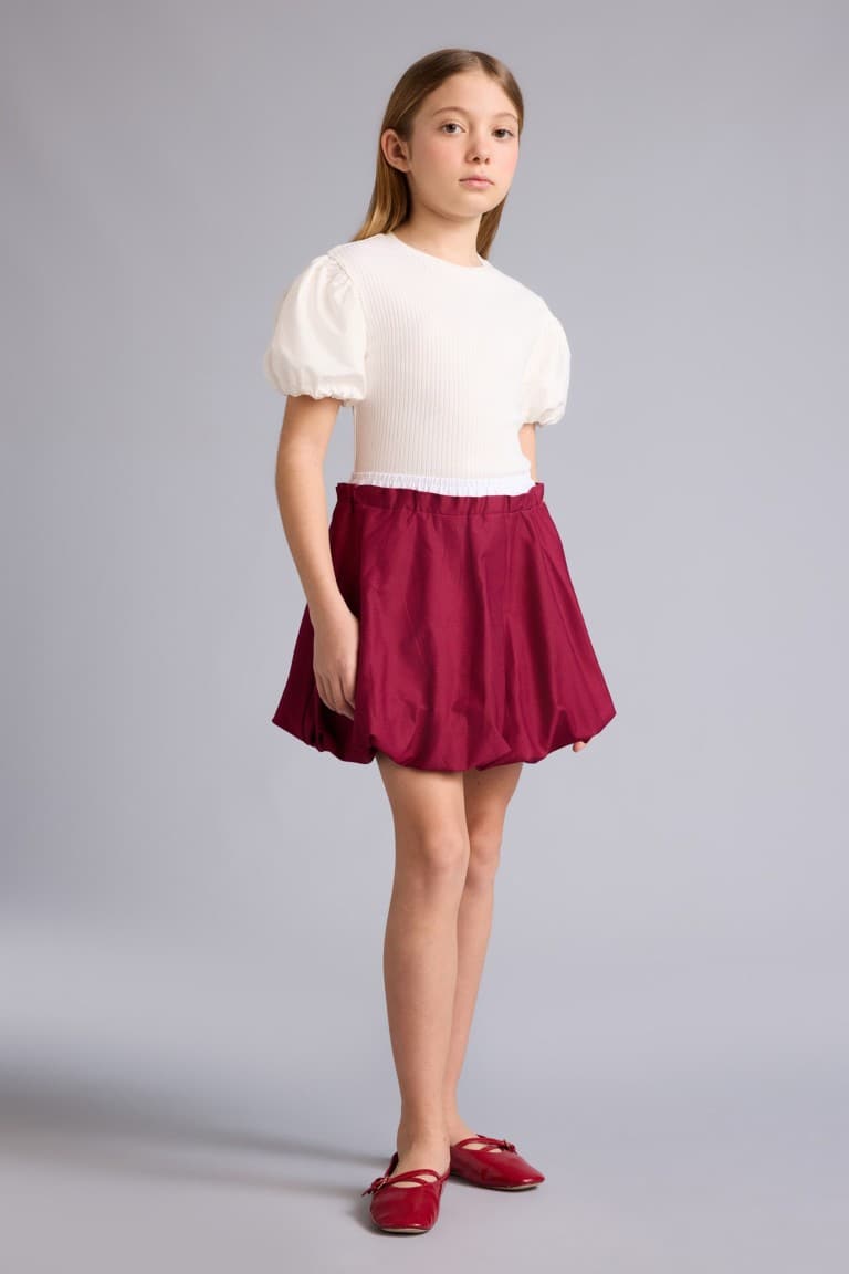100% Cotton Balloon Skirt Girls