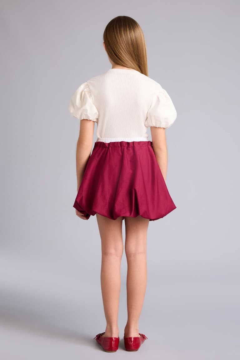 100% Cotton Balloon Skirt Girls