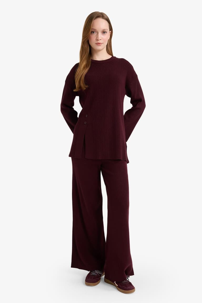 Wide Leg Knitwear Trousers Main image