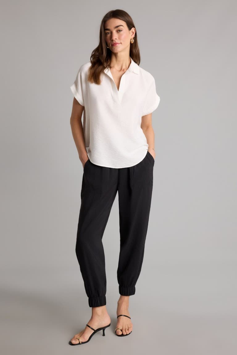 Jogger Fit Pocket Detailed Normal Waist Jogger Leg Long Modal Trousers