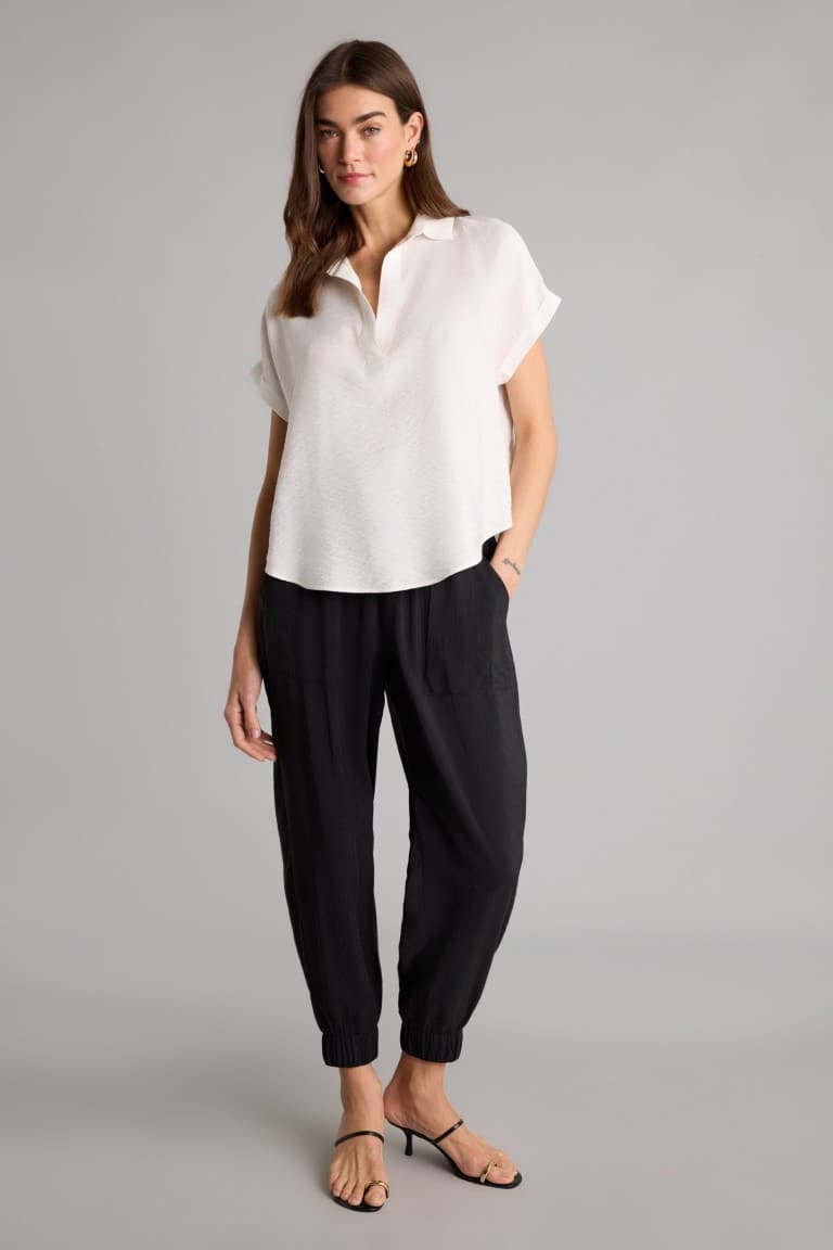 Jogger Fit Pocket Detailed Normal Waist Jogger Leg Long Modal Trousers