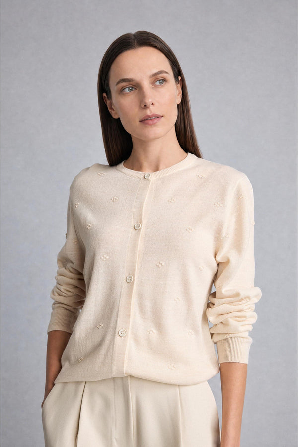 Regular Crew Neck Knitwear Cardigan
