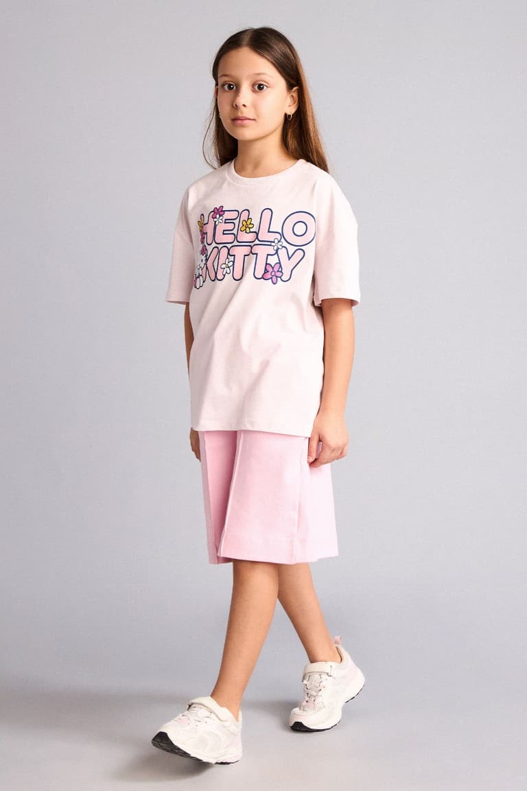 100% Cotton Wide Leg Shorts Girls