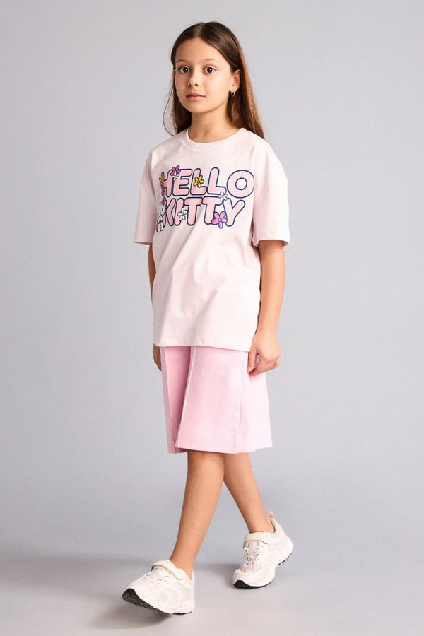 100% Cotton Wide Leg Shorts Girls