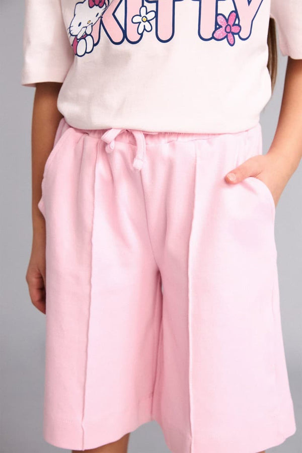 100% Cotton Wide Leg Shorts Girls